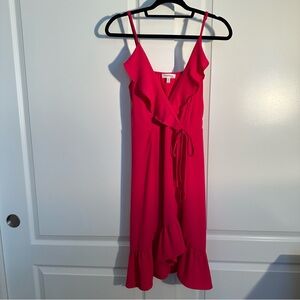 Monteau Vibrant Pink Asymmetrical Dress Size XL